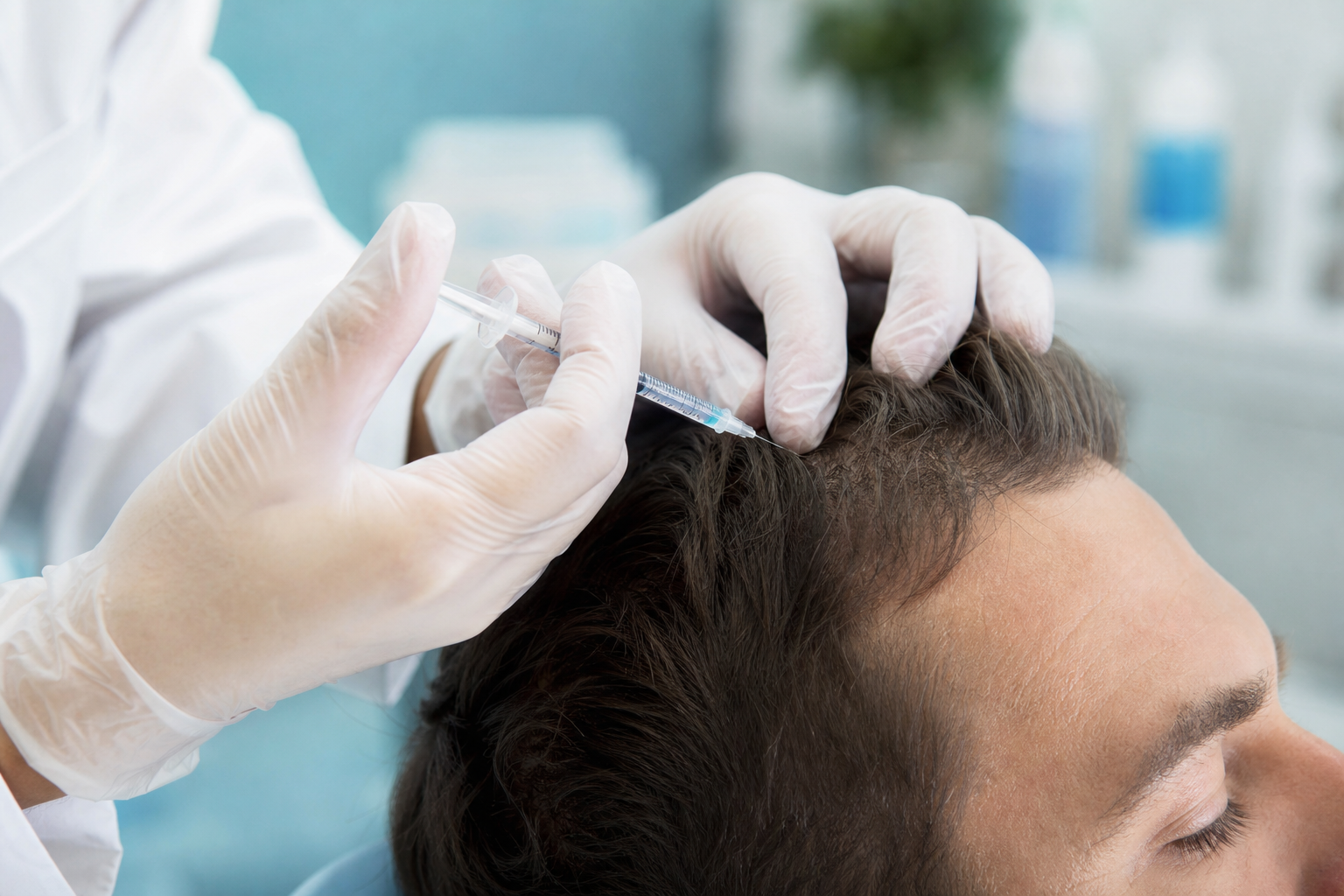 Hair mesotherapy scalp micro-injection at EsteCenter Istanbul