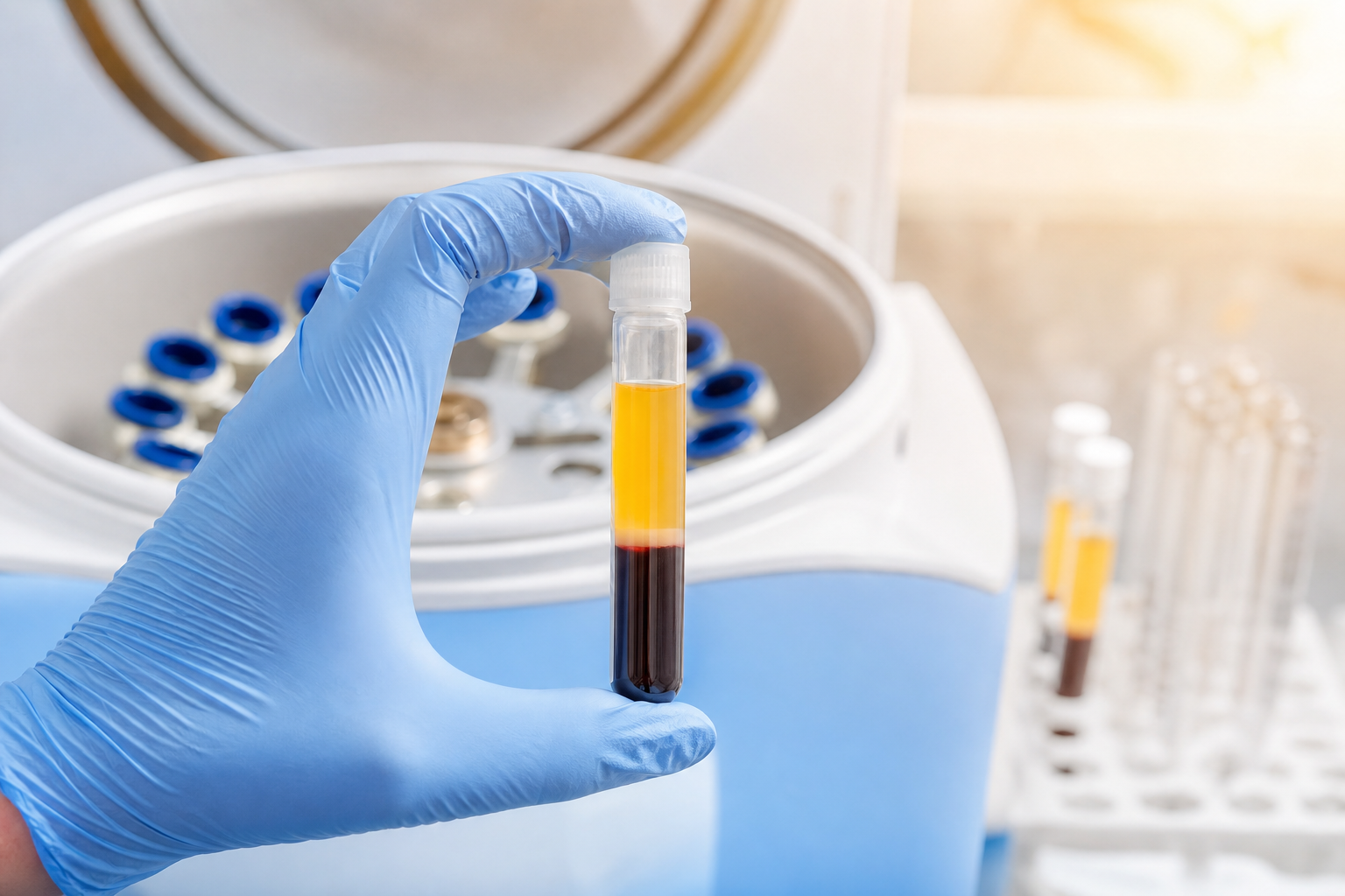 PRP platelet-rich plasma tube for hair therapy at EsteCenter Istanbul