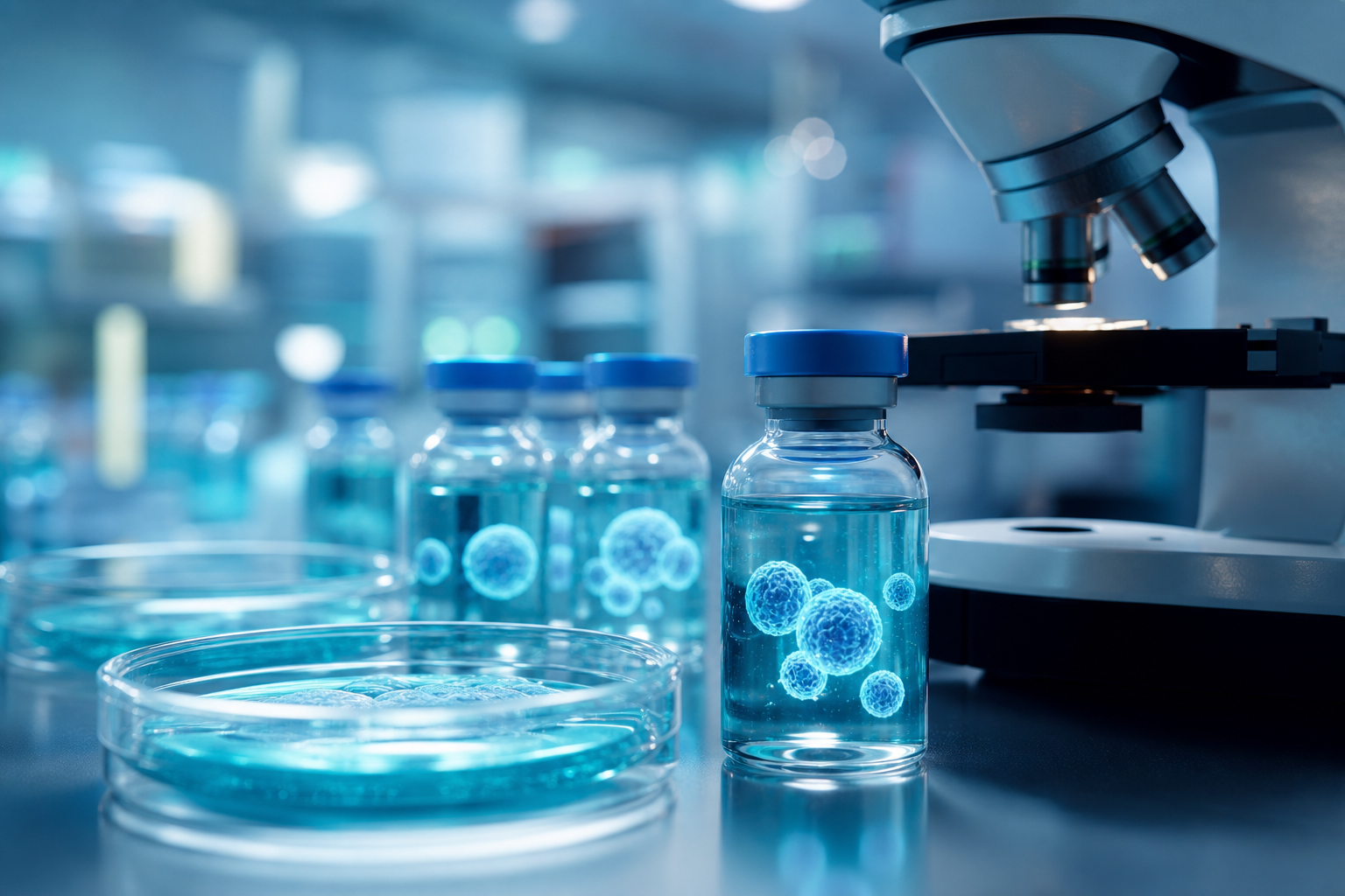 Stem cell hair therapy in the laboratory at EsteCenter Istanbul